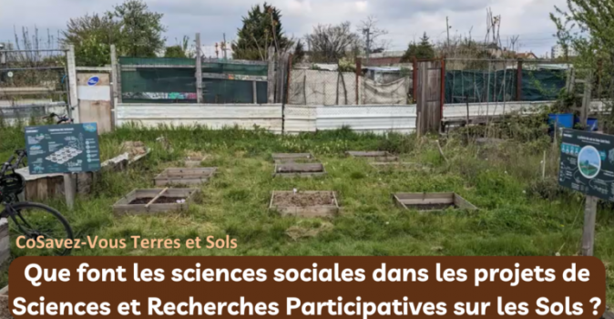 Que font les sciences sociales dans les projets de recherche participative sur les sols ? »