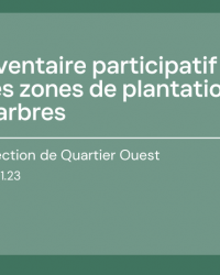 Inventaire participatif zones plantations