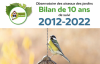 comptage des oiseaux 10 ans